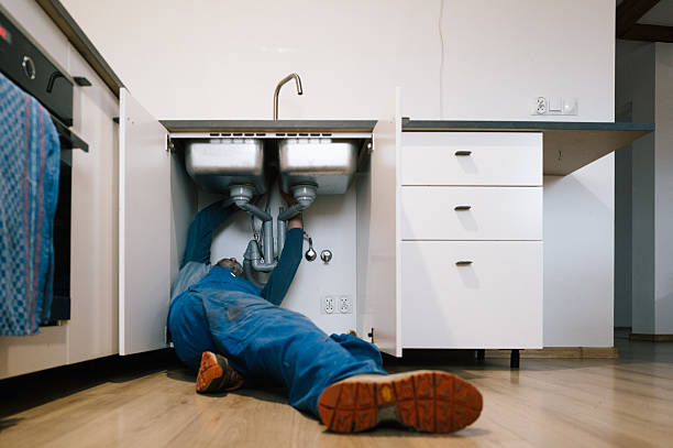 Professional Emergency Plumber technician working in Loughman, FL
